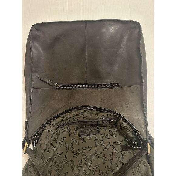 DIBA TRUE Black Distress Leather True Hobo Bag Designer Purse Handbag MRSP $250 - Picture 14 of 16